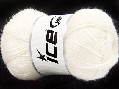 Lot of 4 Skeins Ice Yarns SILK MERINO DK (35% Silk 65% Merino Wool) Yarn Ecru