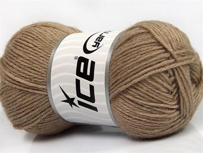 Lot of 4 Skeins Ice Yarns SILK MERINO DK (35% Silk 65% Merino Wool) Yarn Camel