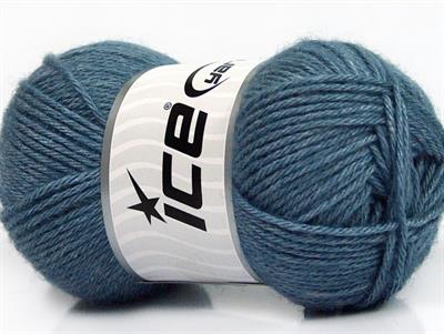 Lot of 4 Skeins Ice Yarns SILK MERINO DK (35% Silk 65% Merino Wool) Yarn Jeans Blue