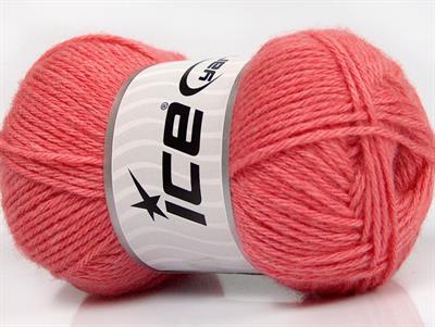 Lot of 4 Skeins Ice Yarns SILK MERINO DK (35% Silk 65% Merino Wool) Yarn Salmon