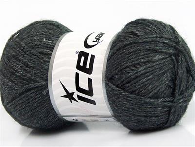 Lot of 4 Skeins Ice Yarns SILK MERINO DK (35% Silk 65% Merino Wool) Yarn Anthracite Black