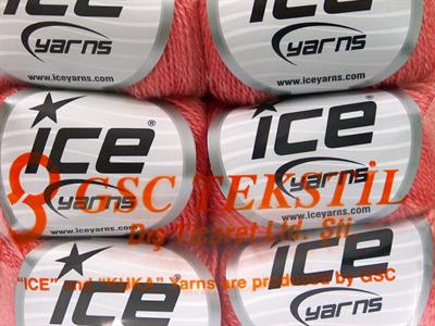 6x25gr. SILK MERINO Ipek, Merino Yün Pembe Lüks, Merinos, İpek, Kışlık, Çok İnce