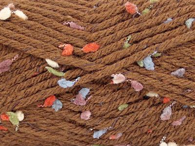 Lot of 4 x 100gr Skeins Ice Yarns SNOWDROP (20% Wool) Hand Knitting Yarn Brown