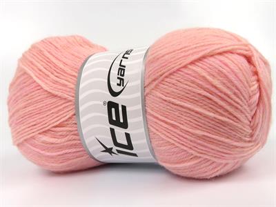 Lot of 4 x 100gr Skeins Ice Yarns SOCK UNICOLOR (75% Superwash Wool) Yarn Baby Pink