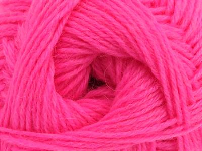 Lot of 4 x 100gr Skeins Ice Yarns SOCK UNICOLOR (75% Superwash Wool) Yarn Candy Pink