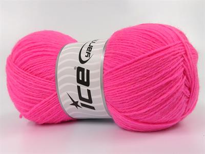 Lot of 4 x 100gr Skeins Ice Yarns SOCK UNICOLOR (75% Superwash Wool) Yarn Candy Pink