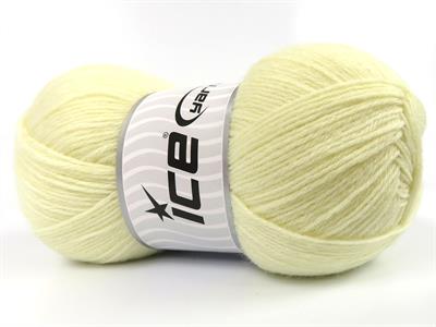 Lot of 4 x 100gr Skeins Ice Yarns SOCK UNICOLOR (75% Superwash Wool) Yarn Cream