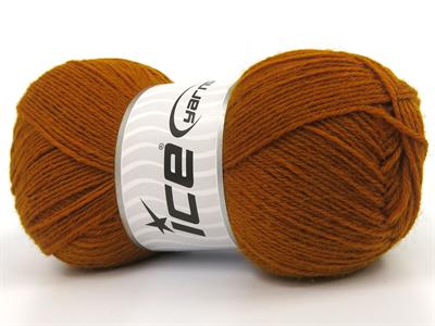 Lot of 4 x 100gr Skeins Ice Yarns SOCK UNICOLOR (75% Superwash Wool) Yarn Gold