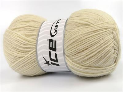Lot of 4 x 100gr Skeins Ice Yarns SOCK UNICOLOR (75% Superwash Wool) Yarn Light Beige