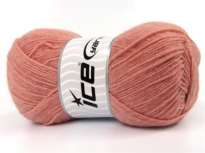 Lot of 4 x 100gr Skeins Ice Yarns SOCK UNICOLOR (75% Superwash Wool) Yarn Light Salmon