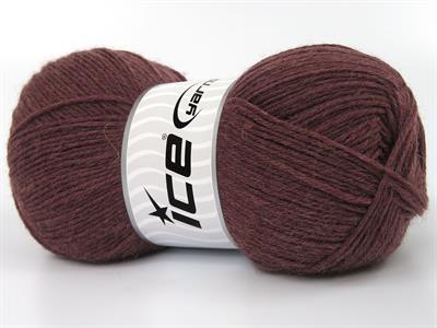 Lot of 4 x 100gr Skeins Ice Yarns SOCK UNICOLOR (75% Superwash Wool) Yarn Maroon