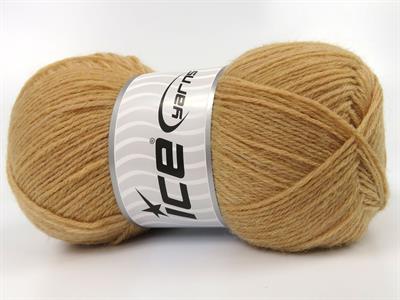 Lot of 4 x 100gr Skeins Ice Yarns SOCK UNICOLOR (75% Superwash Wool) Yarn Milky Brown