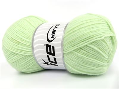 Lot of 4 x 100gr Skeins Ice Yarns SOCK UNICOLOR (75% Superwash Wool) Yarn Mint Green