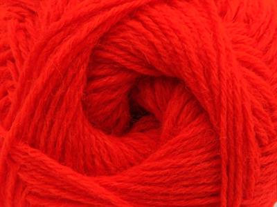 Lot of 4 x 100gr Skeins Ice Yarns SOCK UNICOLOR (75% Superwash Wool) Yarn Neon Dark Orange