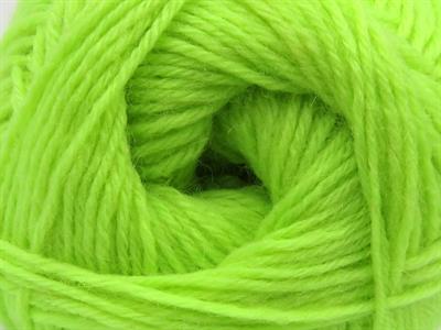 Lot of 4 x 100gr Skeins Ice Yarns SOCK UNICOLOR (75% Superwash Wool) Yarn Neon Green