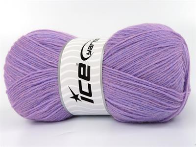 Lot of 4 x 100gr Skeins Ice Yarns SOCK UNICOLOR (75% Superwash Wool) Yarn Pink Lilac