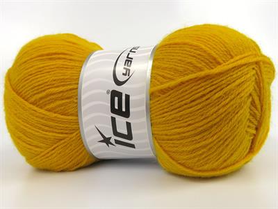 Lot of 4 x 100gr Skeins Ice Yarns SOCK UNICOLOR (75% Superwash Wool) Yarn Yellow