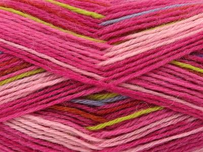 Lot of 4 x 100gr Skeins Ice Yarns SOCK VARICOLOR (75% Superwash Wool) Yarn Copper Green Blue Purple Orchid Pink