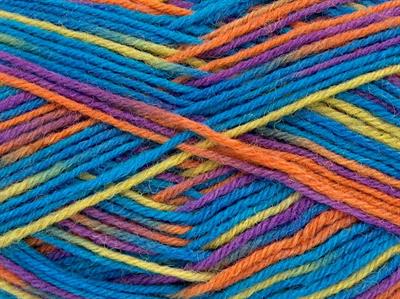 Lot of 8 Skeins Ice Yarns SOCKENWOLLE (75% Superwash Wool) Yarn Rainbow