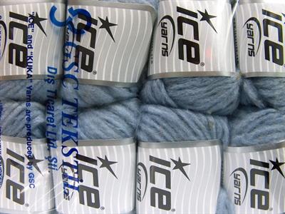 8x50gr. SOFTAIR TWEED Viskon, Akrilik Açık Mavi Kışlık, Noktalı, Düz iplikler, Kalın, Zincir