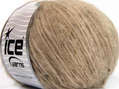 8x50gr. SOFTAIR TWEED Viskon, Akrilik Açık Kamel Kışlık, Noktalı, Düz iplikler, Kalın, Zincir