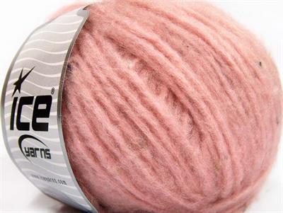 8x50gr. SOFTAIR TWEED Viskon, Akrilik Açık Pembe Kışlık, Noktalı, Düz iplikler, Kalın, Zincir