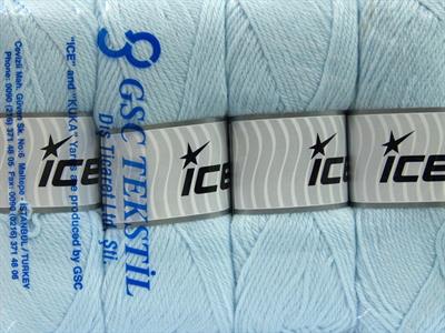 Lot of 4 x 100gr Skeins Ice Yarns SOFTLY BABY Hand Knitting Yarn Baby Blue