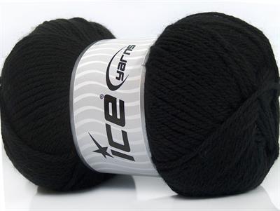 Lot of 4 x 100gr Skeins Ice Yarns SOFTLY BABY Hand Knitting Yarn Black