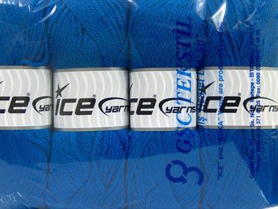 Lot of 4 x 100gr Skeins Ice Yarns SOFTLY BABY Hand Knitting Yarn Blue