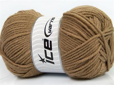 Lot of 4 x 100gr Skeins Ice Yarns SOFTLY BABY Hand Knitting Yarn Brown