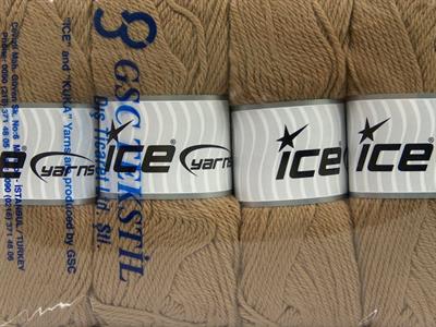 Lot of 4 x 100gr Skeins Ice Yarns SOFTLY BABY Hand Knitting Yarn Brown