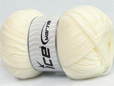 Lot of 4 x 100gr Skeins Ice Yarns SOFTLY BABY Hand Knitting Yarn Cream