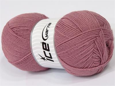 Lot of 4 x 100gr Skeins Ice Yarns SOFTLY BABY FINE Yarn Antique Pink
