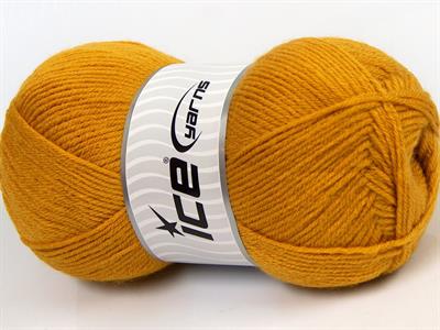 Lot of 4 x 100gr Skeins Ice Yarns SOFTLY BABY FINE Hand Knitting Yarn Gold