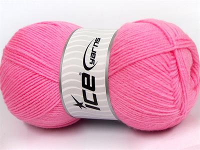 Lot of 4 x 100gr Skeins Ice Yarns SOFTLY BABY FINE Hand Knitting Yarn Pink