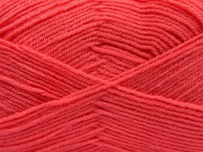 Lot of 4 x 100gr Skeins Ice Yarns SOFTLY BABY FINE Hand Knitting Yarn Salmon