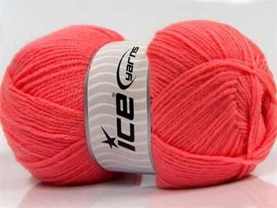 Lot of 4 x 100gr Skeins Ice Yarns SOFTLY BABY FINE Hand Knitting Yarn Salmon