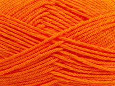 Lot of 4 x 100gr Skeins Ice Yarns SOFTLY BABY Hand Knitting Yarn Orange