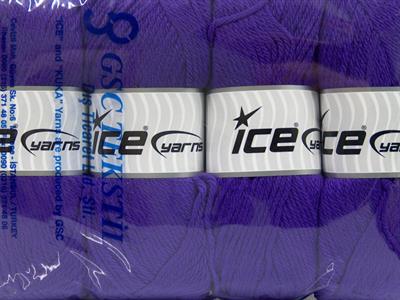 Lot of 4 x 100gr Skeins Ice Yarns SOFTLY BABY Hand Knitting Yarn Purple