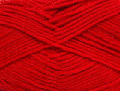 Lot of 4 x 100gr Skeins Ice Yarns SOFTLY BABY Hand Knitting Yarn Tomato Red