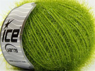 Lot of 8 Skeins Ice Yarns SPARKLE SOFT Hand Knitting Yarn Green
