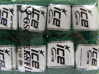 Lot of 8 Skeins Ice Yarns SPARKLE SOFT Hand Knitting Yarn Green