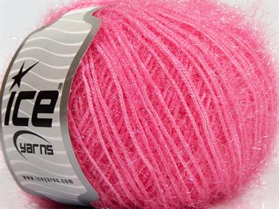 Lot of 8 Skeins Ice Yarns SPARKLE SOFT Hand Knitting Yarn Pink