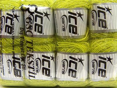 Lot of 8 Skeins Ice Yarns SPARKLE SOFT Hand Knitting Yarn Pistachio Green