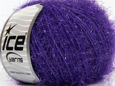 Lot of 8 Skeins Ice Yarns SPARKLE SOFT Hand Knitting Yarn Purple