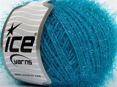 Lot of 8 Skeins Ice Yarns SPARKLE SOFT Hand Knitting Yarn Turquoise