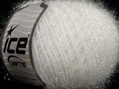 Lot of 8 Skeins Ice Yarns SPARKLE SOFT Hand Knitting Yarn White