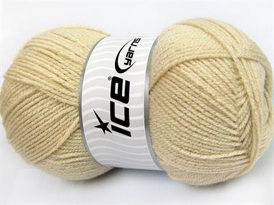 4x100gr. STAR GLITZ Metalik Simli, Akrilik Açık Bej Metalik Simli, Kışlık, Düz iplikler, Akrilik