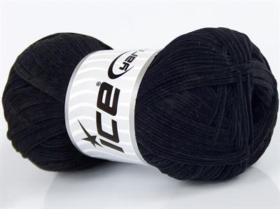 Lot of 8 Skeins Ice Yarns SUEDE CHENILLE (100% MicroFiber) Yarn Black