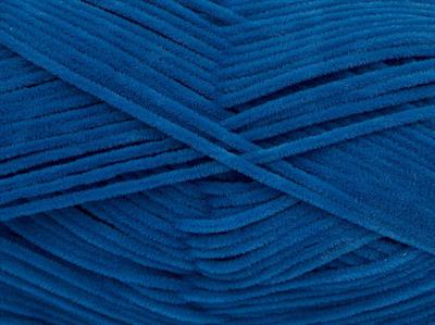 Lot of 8 Skeins Ice Yarns SUEDE CHENILLE (100% MicroFiber) Yarn Blue